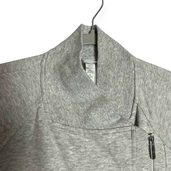Lululemon Back to It Wrap Jacket SIZE 4 Heathered Gray Fleece Sweatshirt - Picture 4 of 11